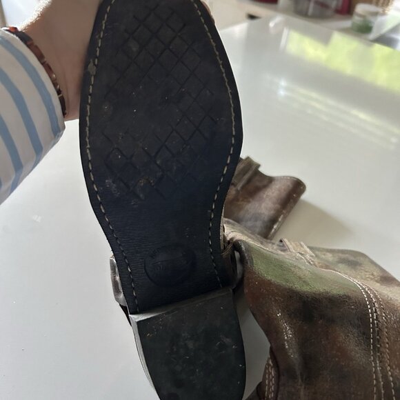 Frye boots women 7.5 square toe cowboy Western Barn Riding Equestrian harness - Picture 9 of 14